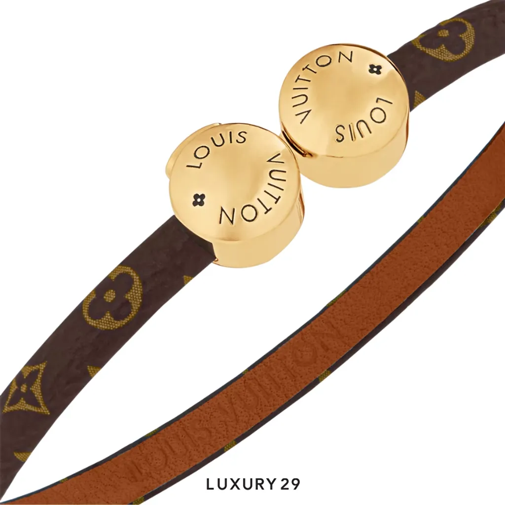 Louis Vuitton LV Historic Mini Monogram Bracelet Brown(Small, Brown)
