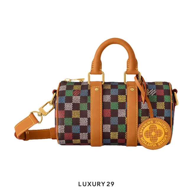 Louis Vuitton LV Keepall Bandouliere 25 Bag Damier Ebene Canvas