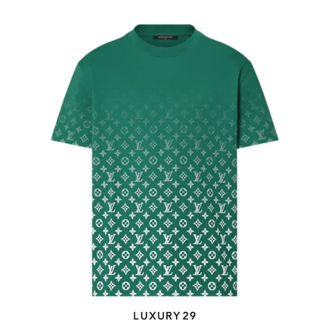 Louis Vuitton LV Monogram Gradient Cotton T-Shirt Vert
