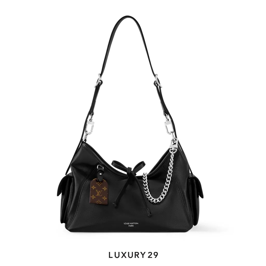 Louis Vuitton LV CarryAll Cargo Vibe PM Bag Black(Small, Black)