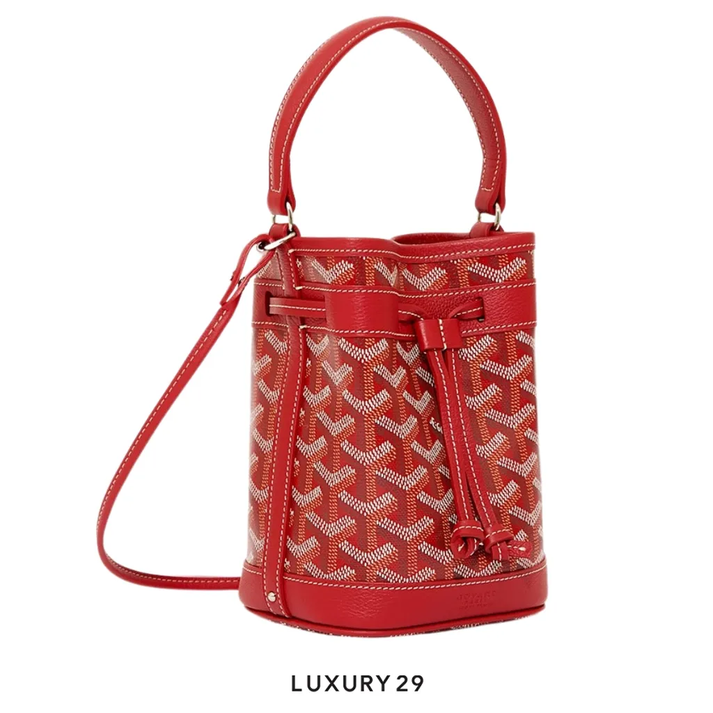 Goyard Petit Flot Mini bucket Bag Red(Mini, Red)