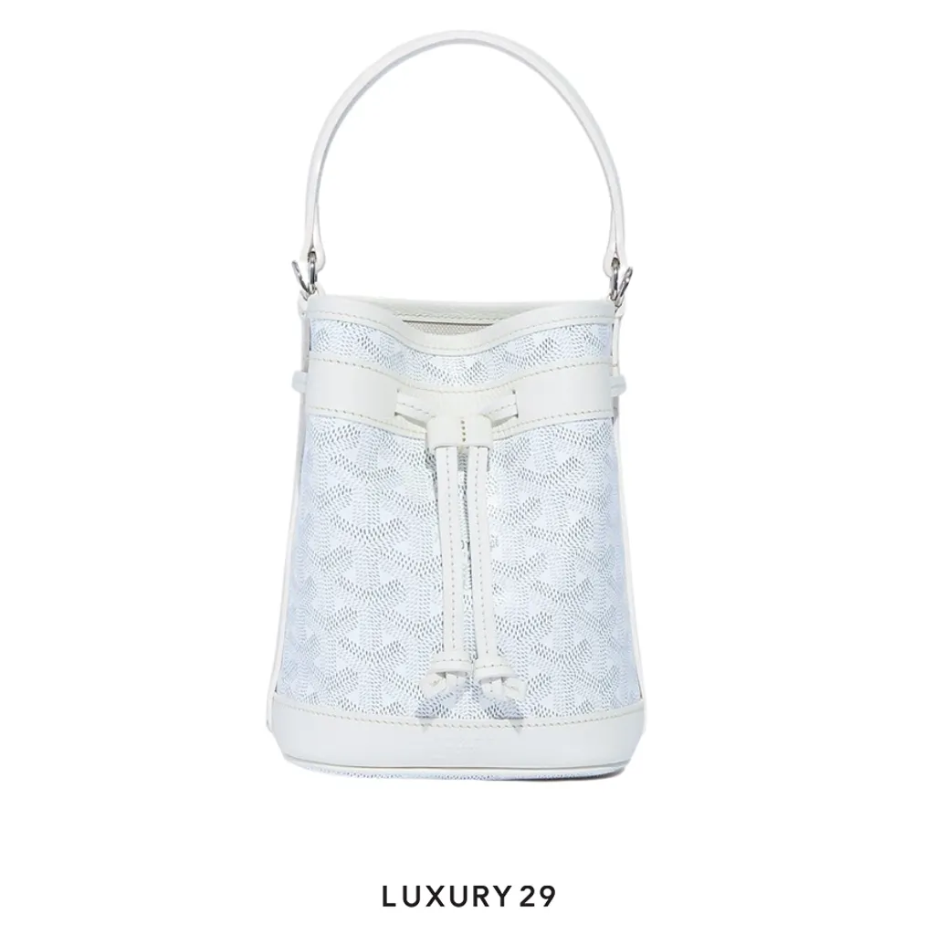 Goyard Petit Flot Mini bucket Bag White(Mini, White)