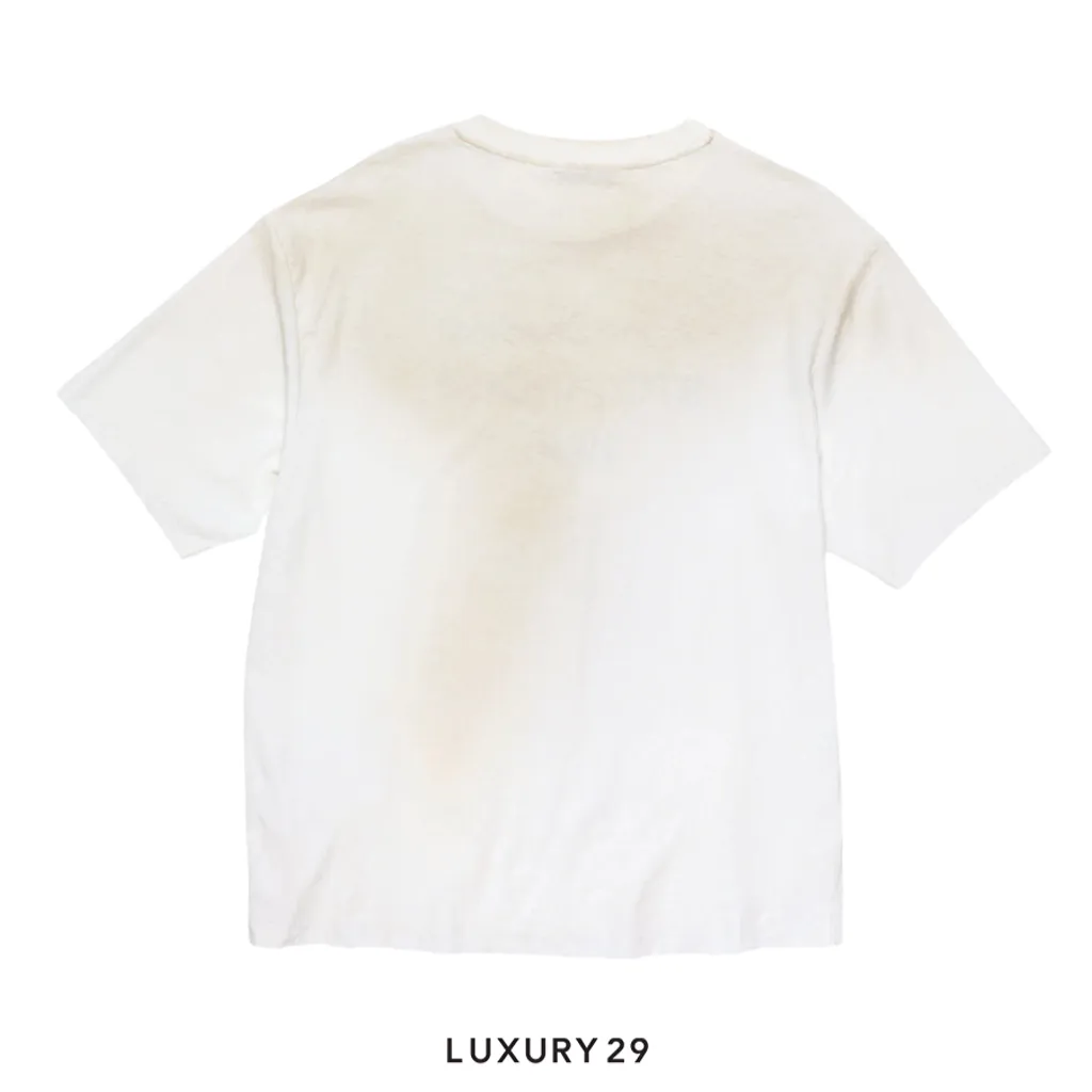 Acne Studios Sprayed logo t-shirt Dusty White(S/XS, White)