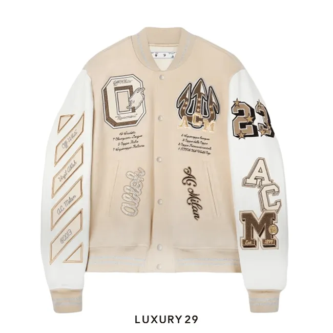 Off-White C/O AC Milan Varsity Jacket