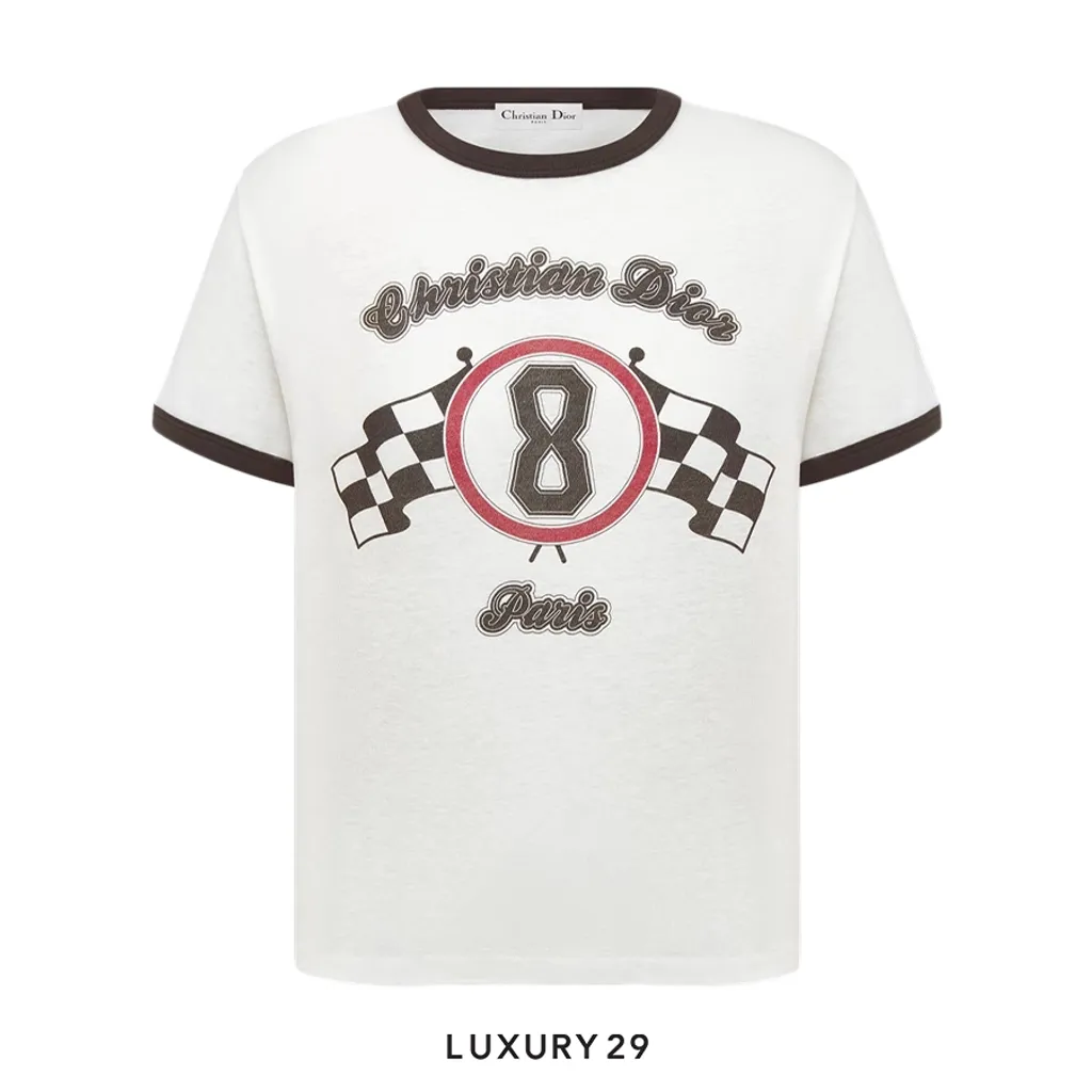 Dior T-Shirt Race blancs, noirs et rouges White(XS, White)