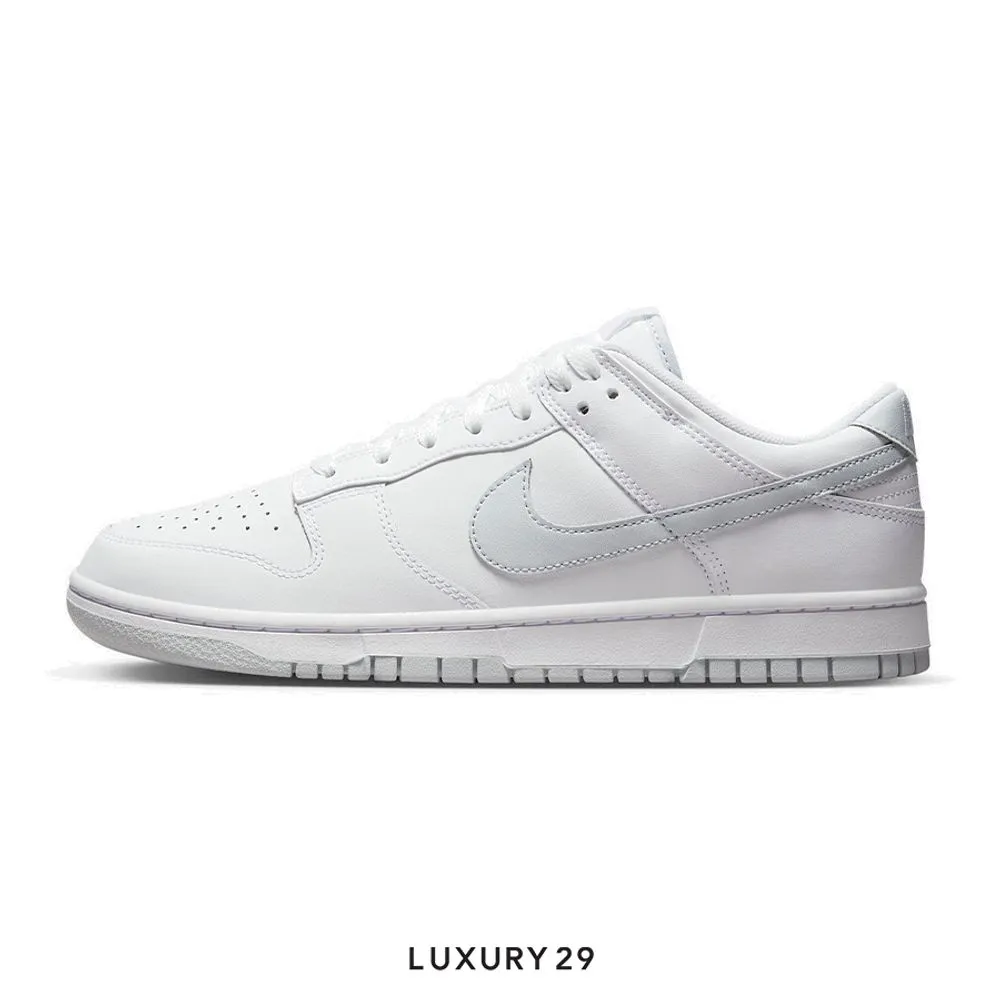 Nike Dunk Low Retro White Pure Platinum(40.5, White)