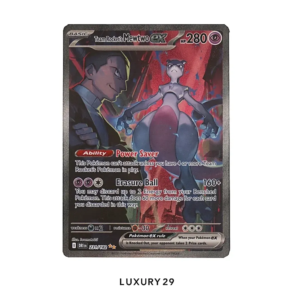 Pokemon TGC 2025 Mewtwo Ex Spacial Illustration Rare #231 (EN)(PSA10)(Small, Multicolour)