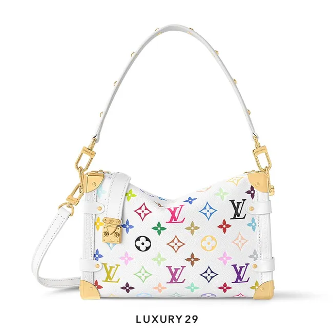 Louis Vuitton LV x TM Side Trunk MM White