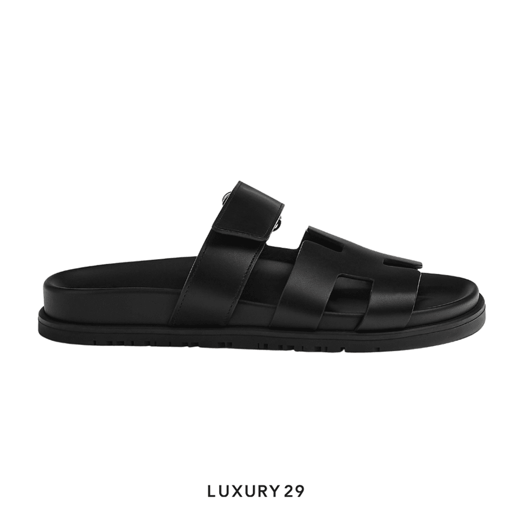 Hermes Chypre sandal Noir(44, Black)