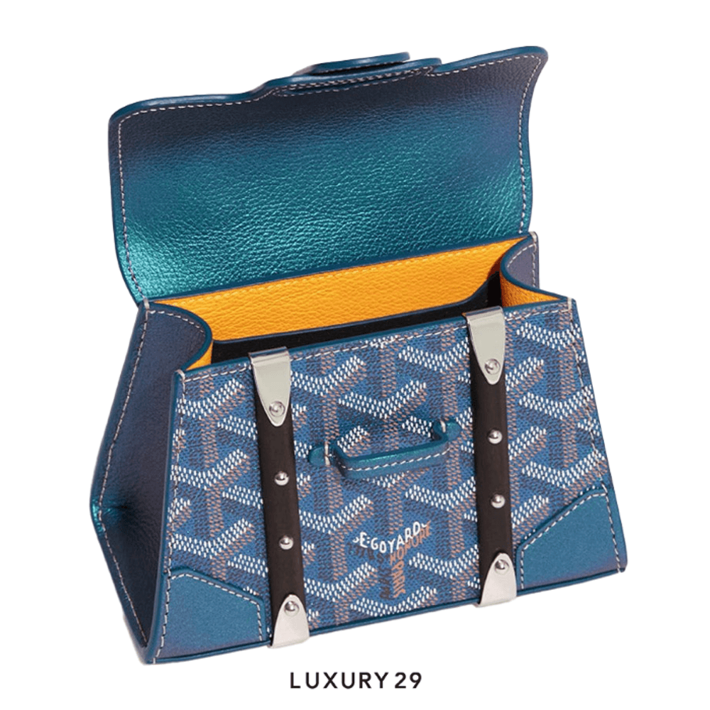 Goyard Saigon Structure Nano Bag 2024 Pearly Blue(Mini, Blue)