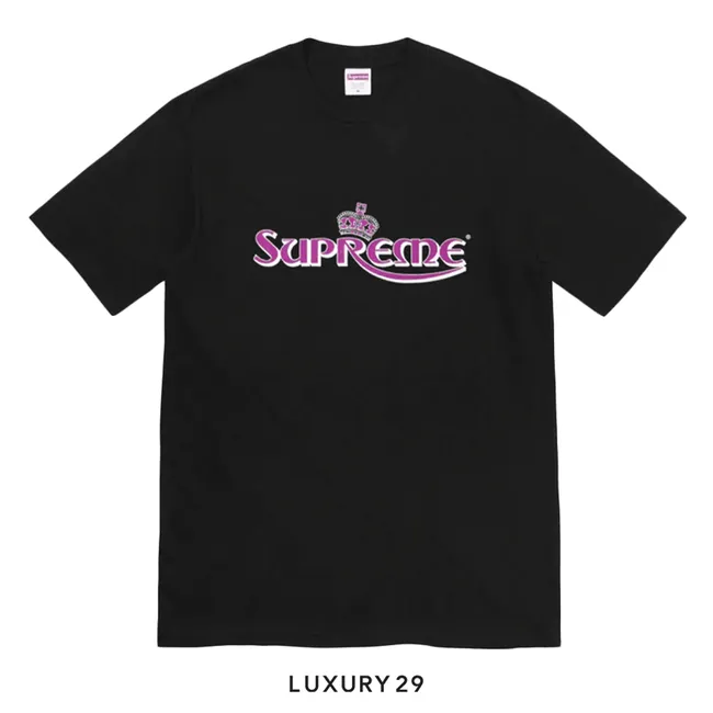 Supreme Crown Tee Black