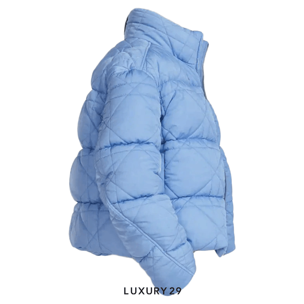 Dior by ERL DOWN JACKET Blue Technical Canvas(3XL, Blue)