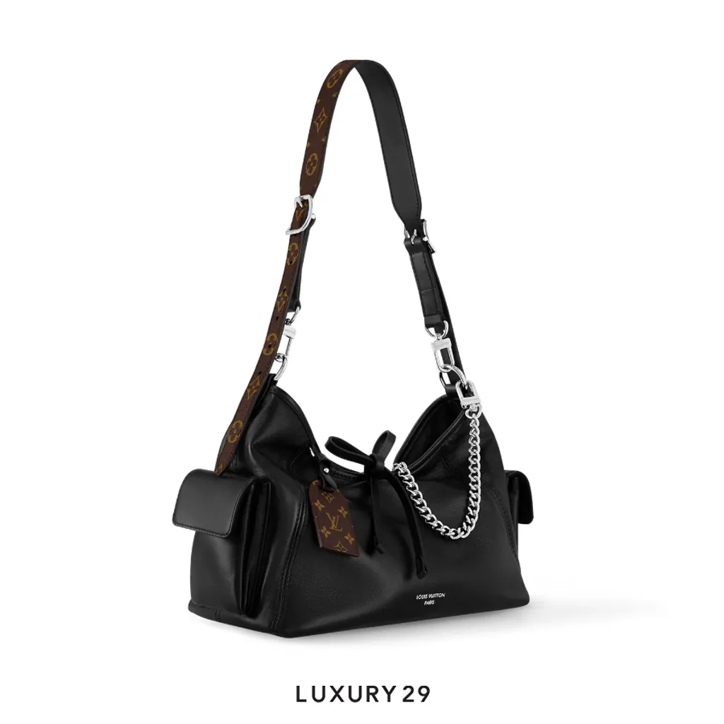 Louis Vuitton LV CarryAll Cargo Vibe PM Bag Black(Small, Black)