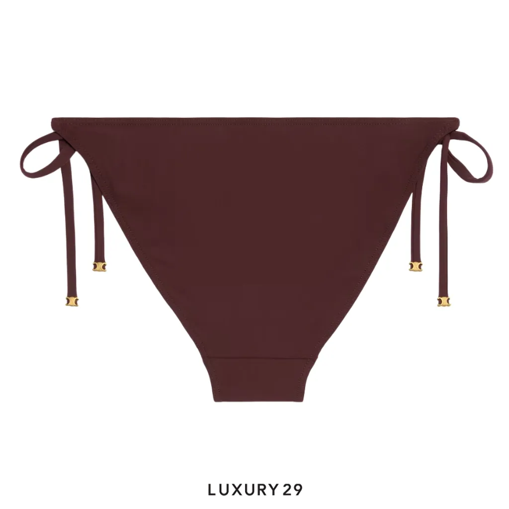 Celine triomphe triangle bottom in matte jersey Prune(36, Purple)
