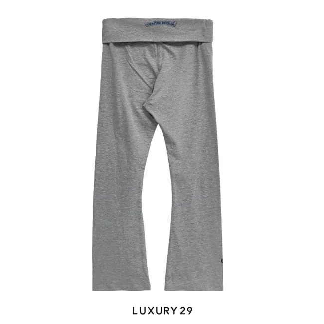 Chrome Hearts Bell-Bottom Yoga Pants Grey