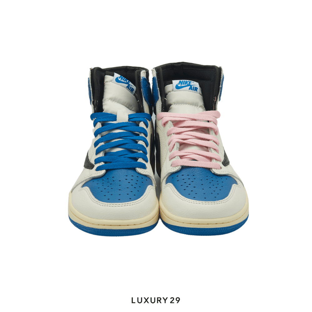Nike Jordan 1 Retro High OG SP Fragment x Travis Scott(42.5, Blue)