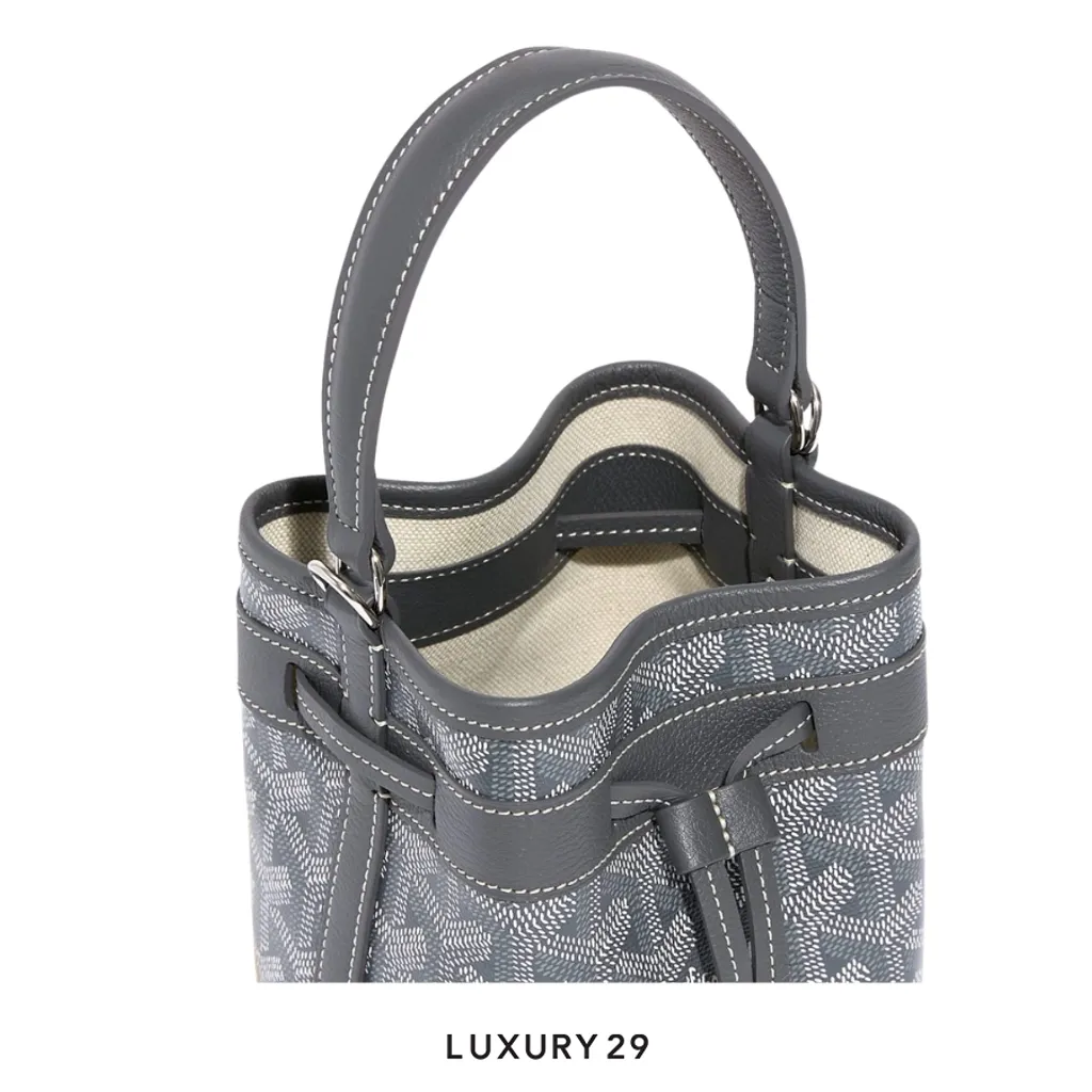 Goyard Petit Flot Mini bucket Bag Grey(Mini, Grey)