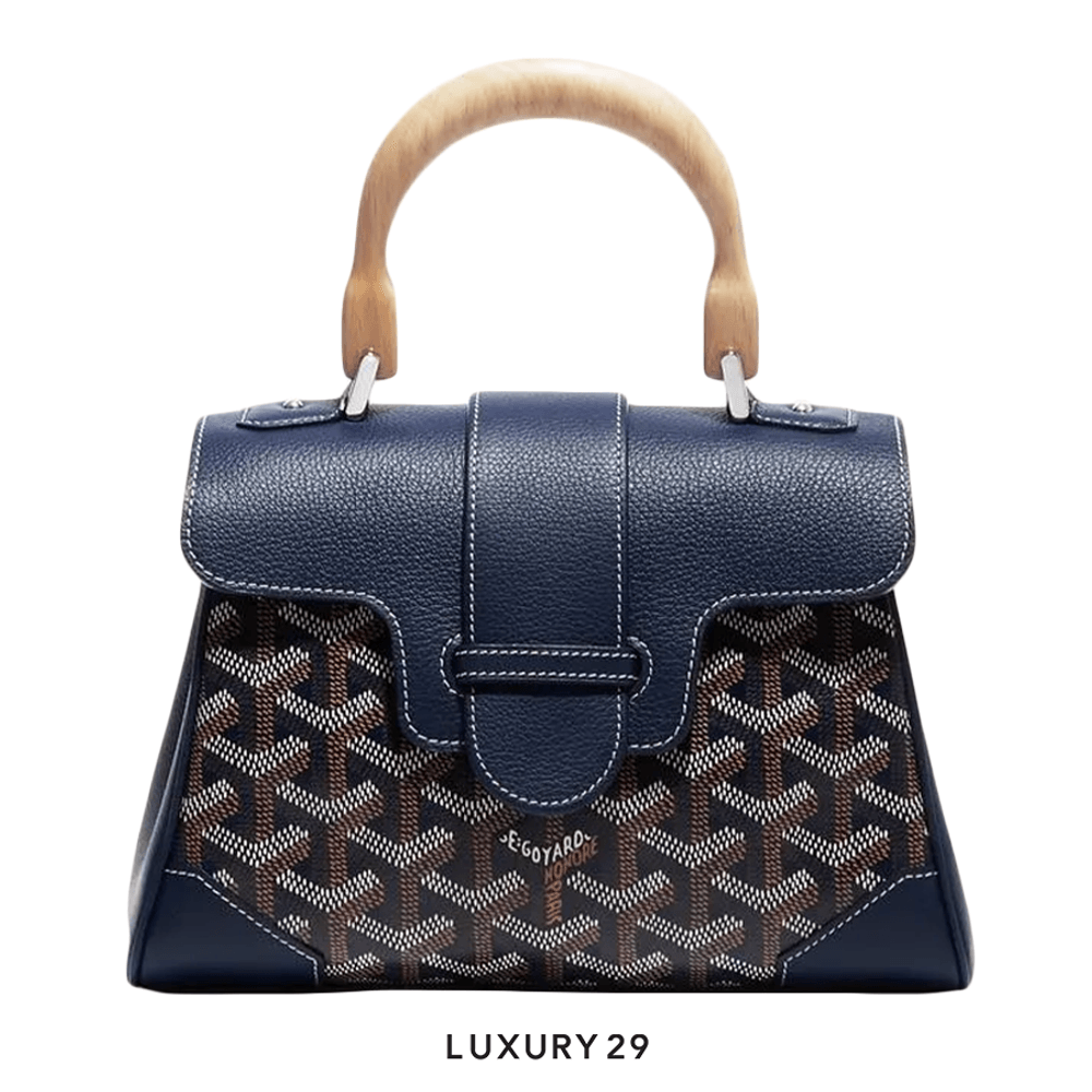 Goyard Saigon Souple Mini Bag Navy Blue(Mini, Blue)
