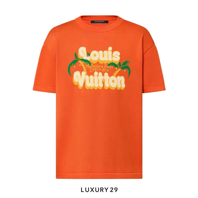 Louis Vuitton LV Short-Sleeved Cotton Crewneck