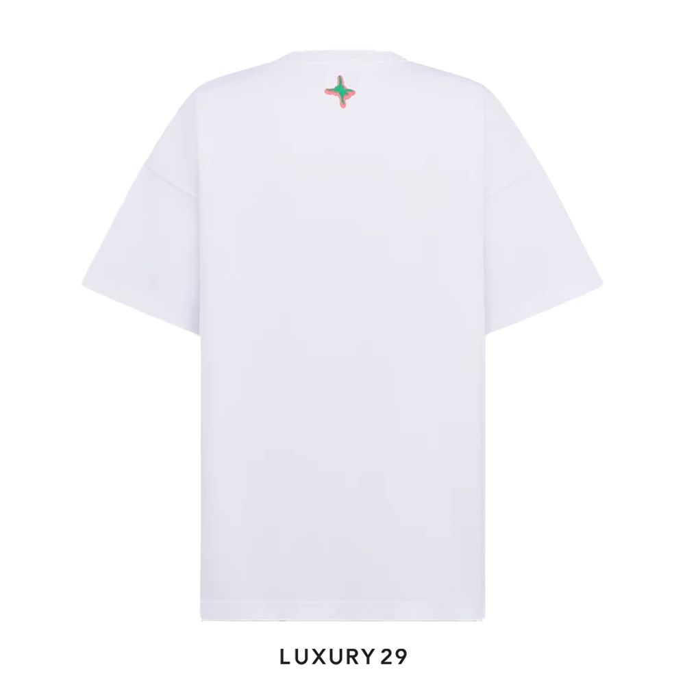 DIOR AND LEWIS HAMILTON T-Shirt Cotton Jersey White(M, White)