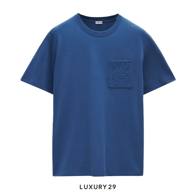 Loewe Relaxed fit T-shirt in cotton China Blue