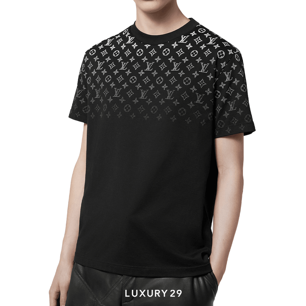 Louis Vuitton LV Gradient Cotton T-Shirt White/Black Louis Vuitton LV Gradient Cotton T-Shirt White/Black