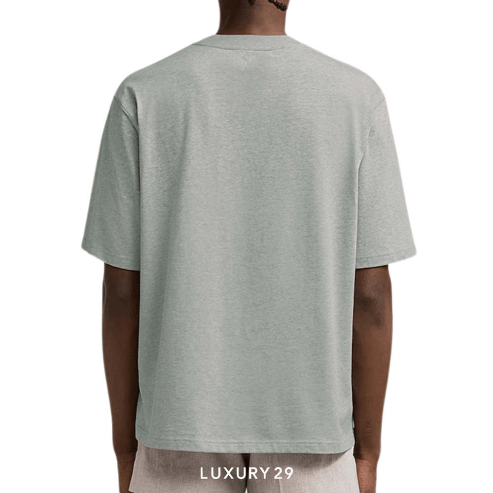 AMI ALEXANDRE MATTIUSSI T-SHIRT HEATHER ASH GREY(S, Grey)