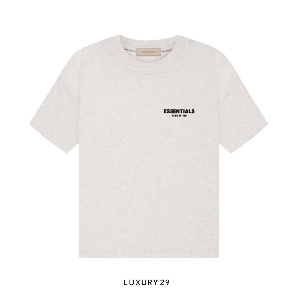 Essentials Fear Of God T-Shirt Light Oatmeal (SS22)(S, Grey)