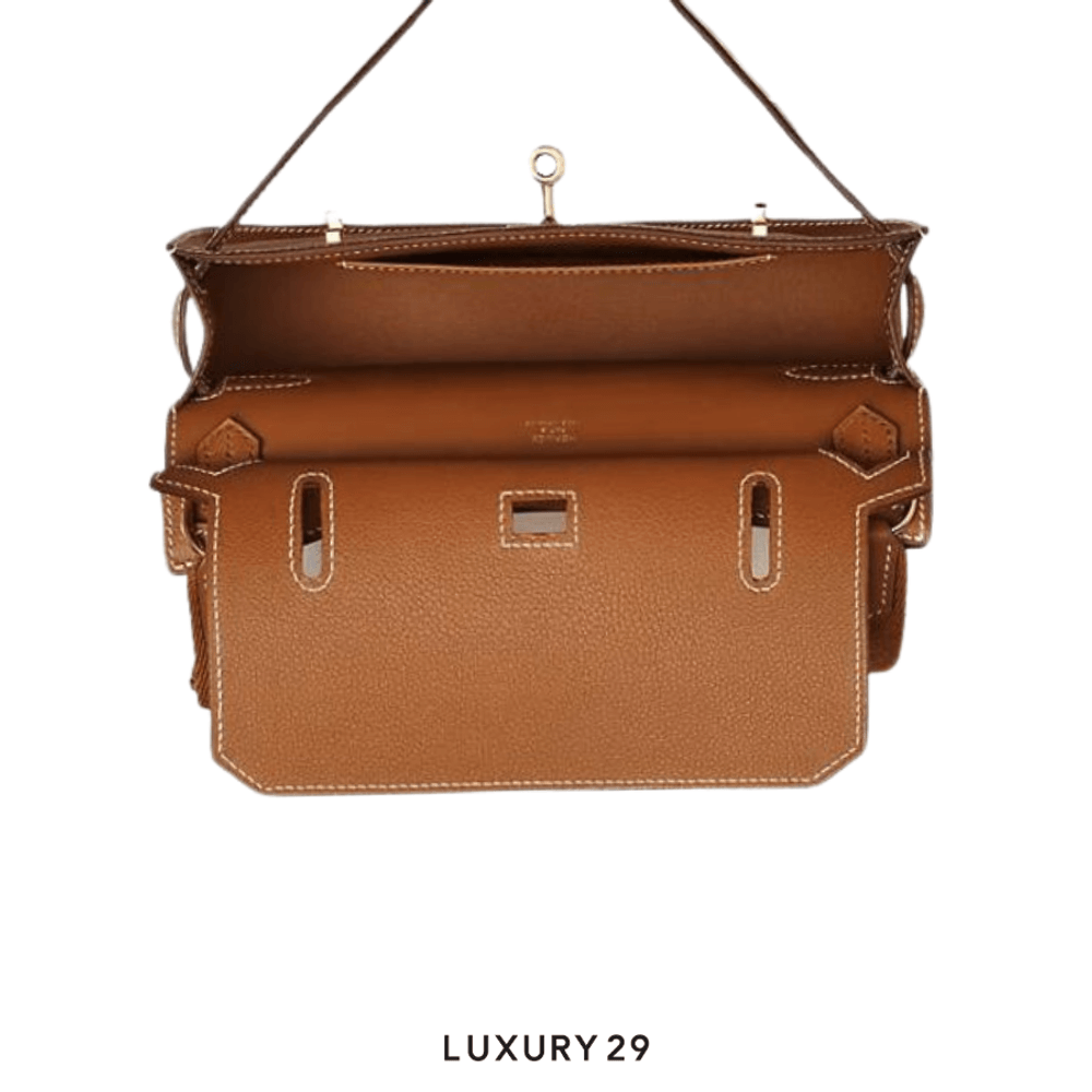 Hermes Jypsiere Mini Bag(Mini, Brown)