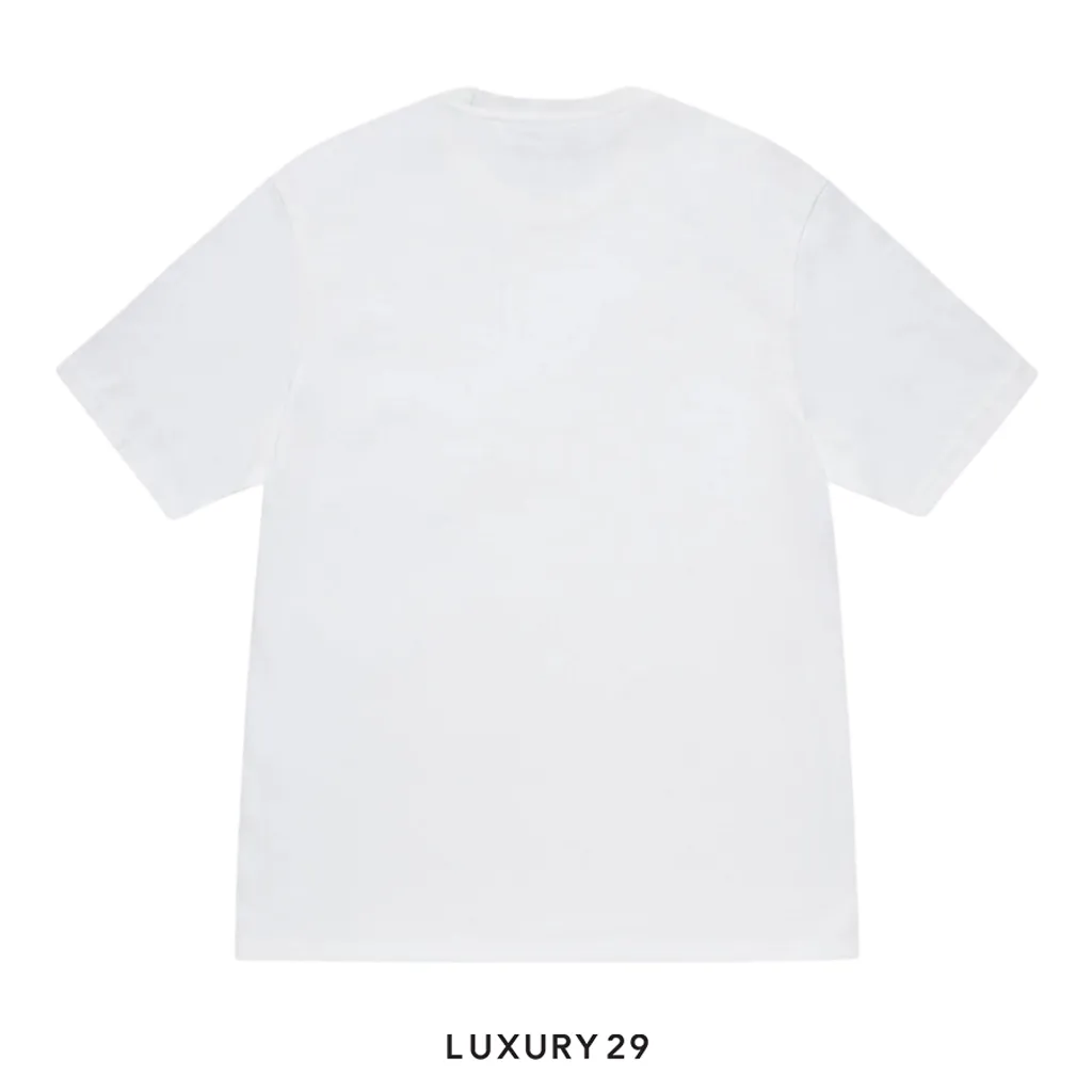 STUSSY BULLDOG TEE WHITE(S, White)