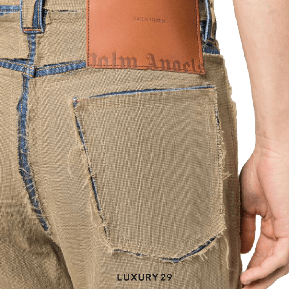 Palm Angels ripstop straight-leg trousers(M, Brown)