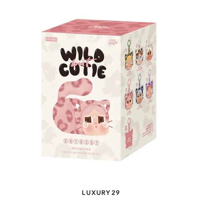 POP MART CRYBABY Wild but Cutie Series - Vinyl Plush Pendant Blind Box