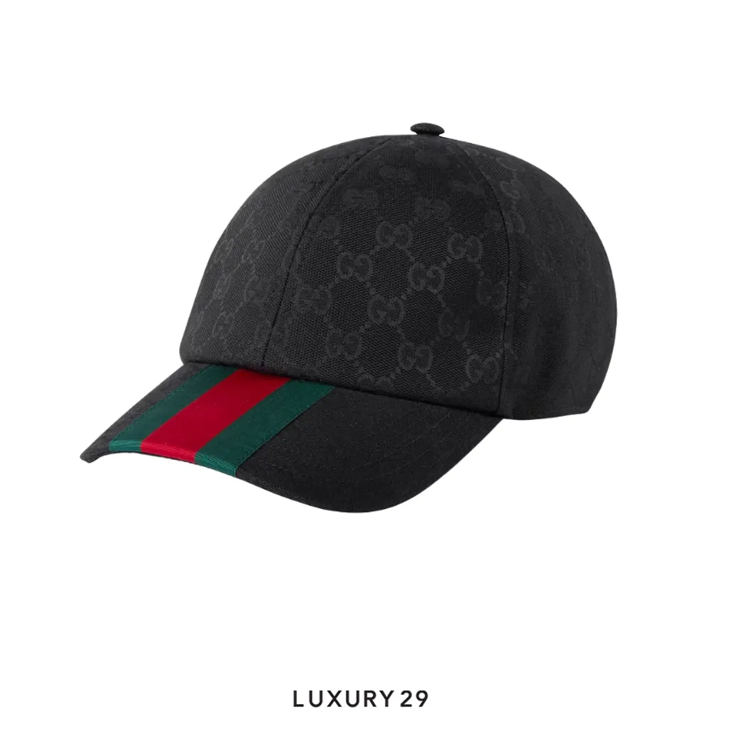 Gucci GG canvas baseball hat Black(M, Black)