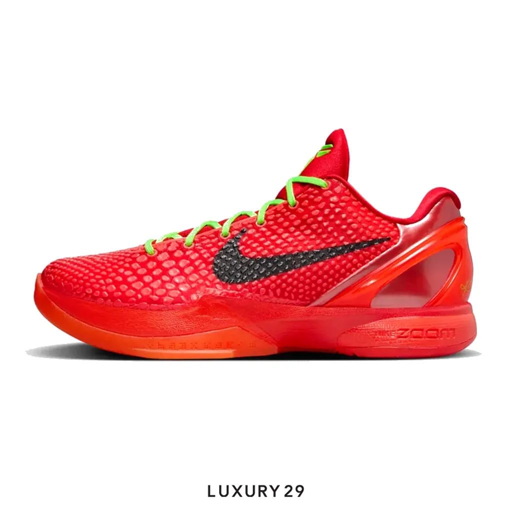 Nike Kobe 6 Protro Reverse Grinch(M)(41, Red)