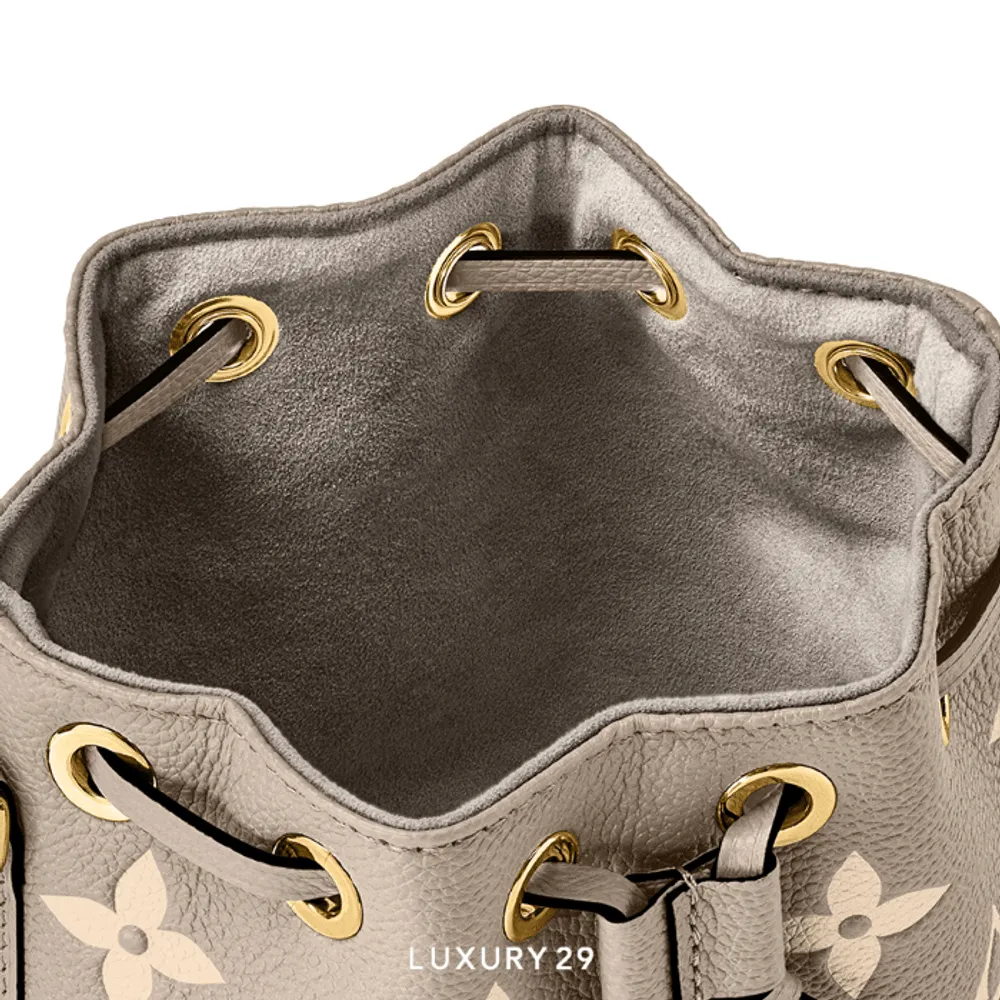 Louis Vuitton LV Nano Noe Bag Tourterelle Grey/ Cream(Small, Neutrals)