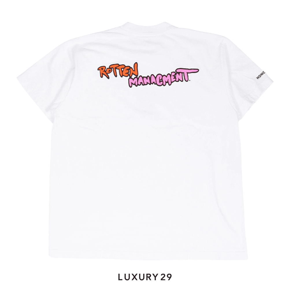 Matty Boy Apple Rotten Management T-Shirt(M, White)