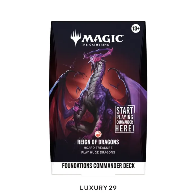 Magic The Gathering Reign of Dragons Foundations Commander Deck