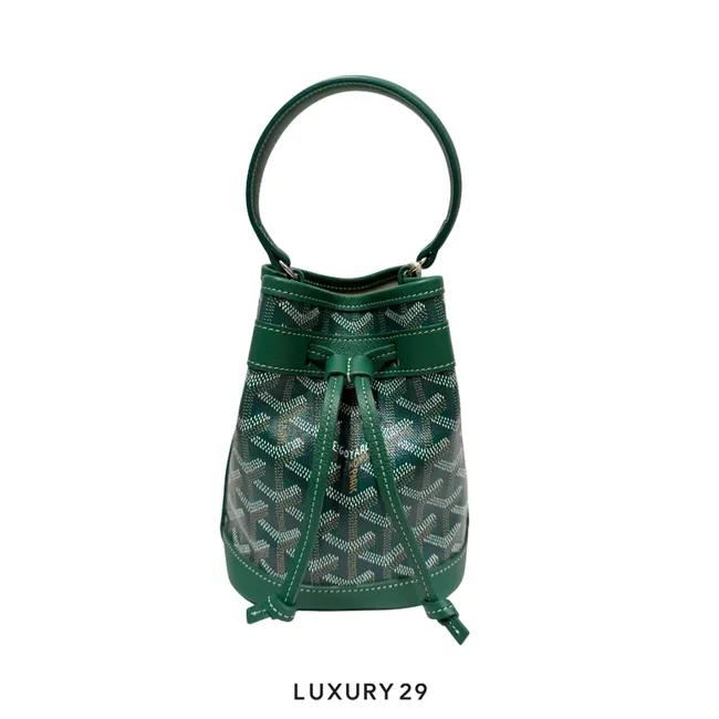 Goyard Petit Flot Mini bucket Bag Green