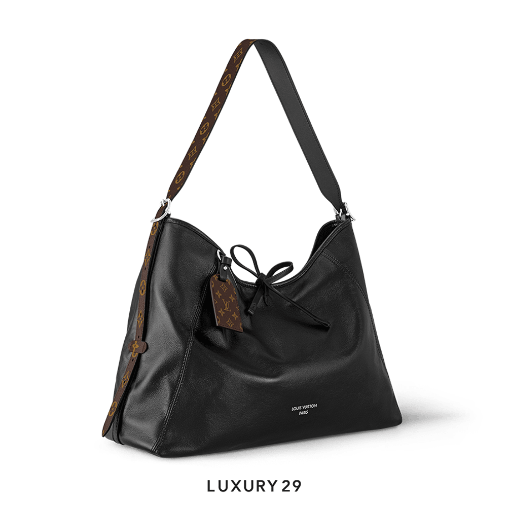 Louis Vuitton LV CarryAll Dark MM Bag Black(Medium, Black)