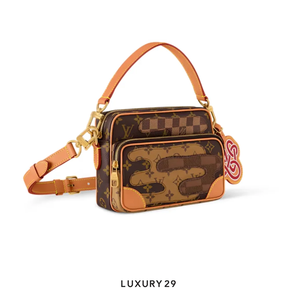 LOUIS VUITTON LV Nil bag Brown Monogram Landscape Canvas(Small, Brown)
