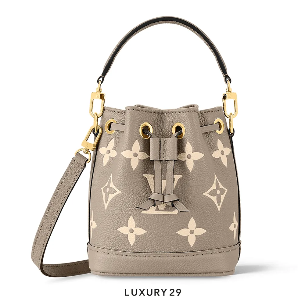 Louis Vuitton LV Nano Noe Bag Tourterelle Grey/ Cream(Small, Neutrals)