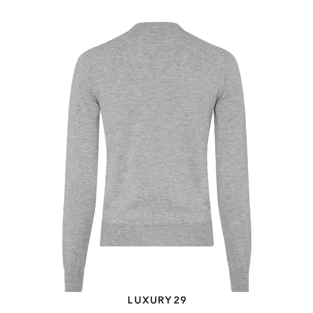 Miu Miu Cashmere And Silk Cardigan Grey(2XS, Grey)