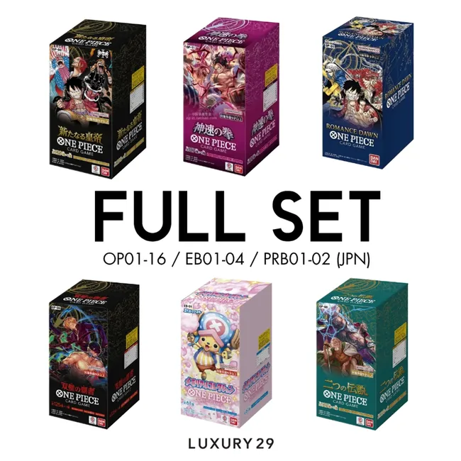 One Piece Full Set Booster Box OP01-16/EB01-04/PRB01-02  (JPN)