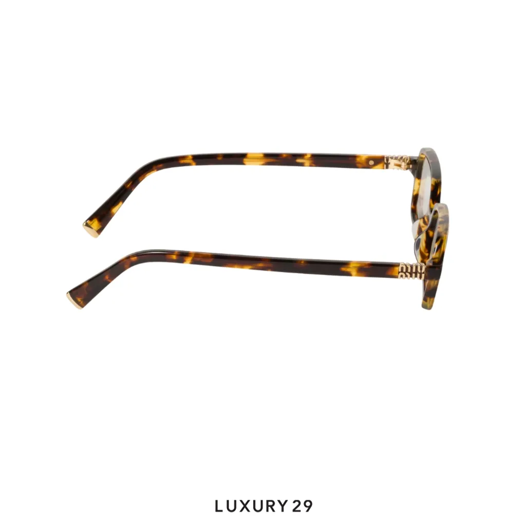 Miu Miu Regard sunglasses Blue-ray Transparent Lenses(Free Size, Brown)