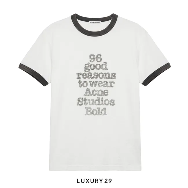 Acne StudiosGraphic t-shirt White/black
