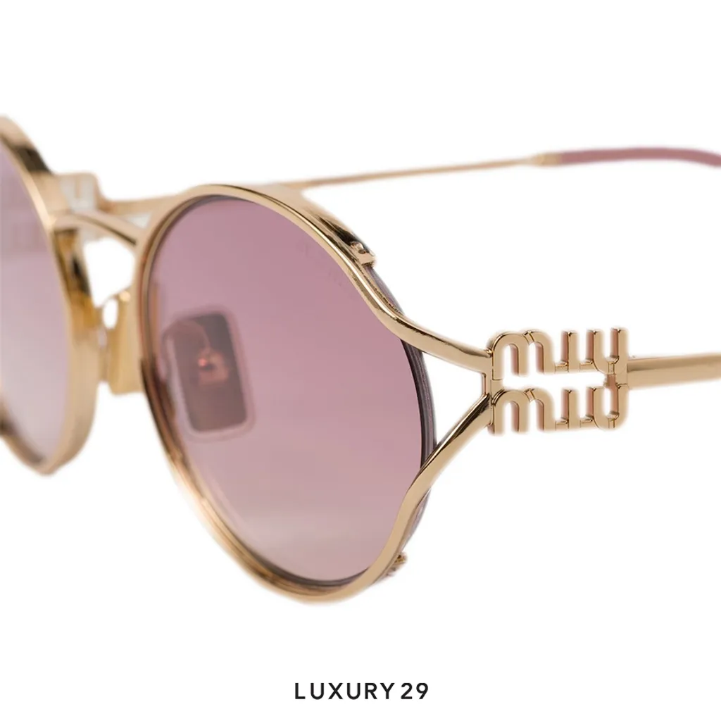 Miu Miu Logo sunglasses Lenses Rosa(Free Size, Pink)