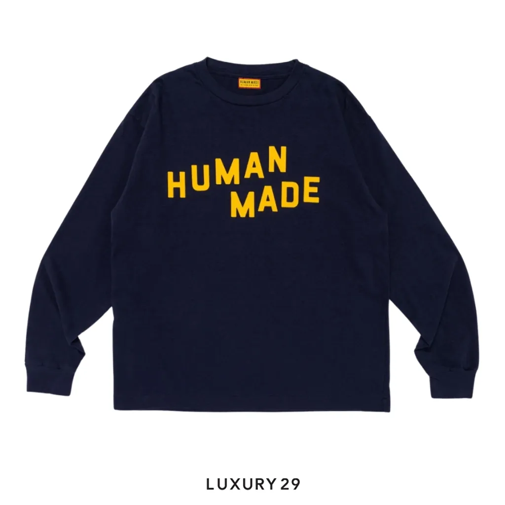 トップス HUMAN MADE GRAPHIC L/S T-SHIRT-NAVY HUMAN MADE Graphic L/S Long Sleeve Navy