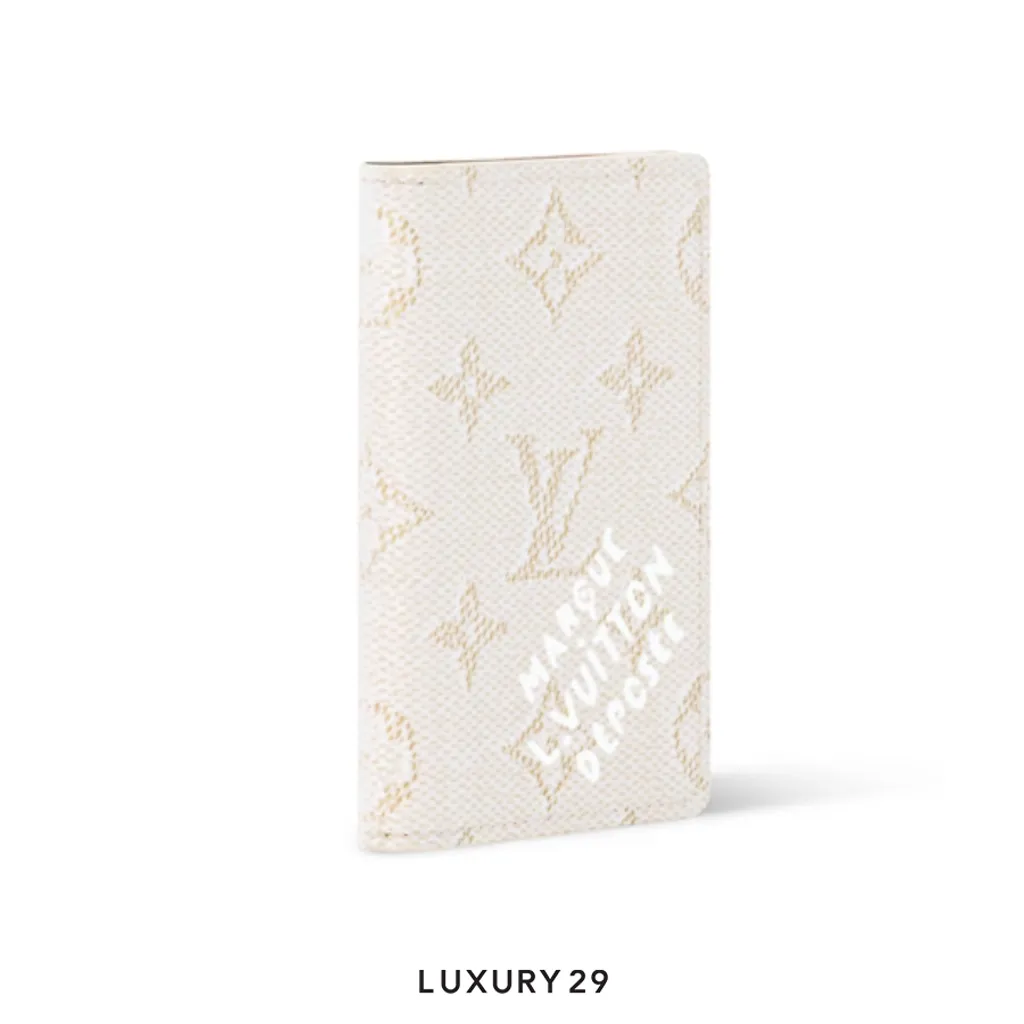Louis Vuitton LV Pocket Organizer Monogram Heritage coated canvas Off-White(Small, White)