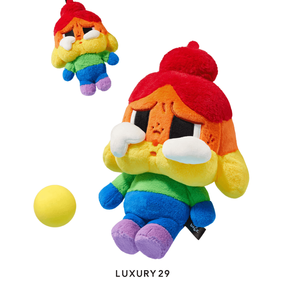 POP MART CRYBABY CHEER UP, BABY! SERIES-Plush Doll(Large, Multicolour)