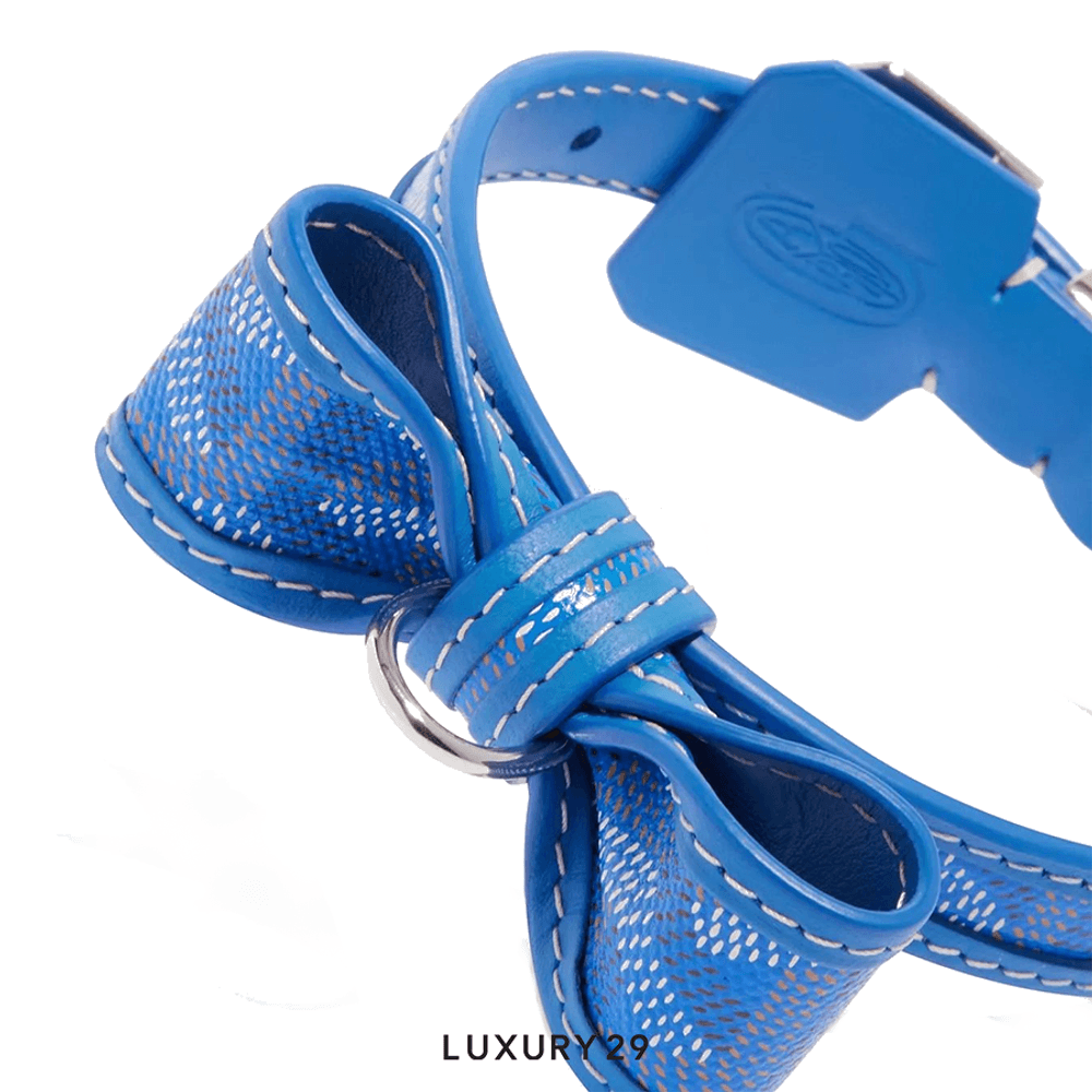 Goyard Oscar Collar Sky Blue(Free Size, Blue)